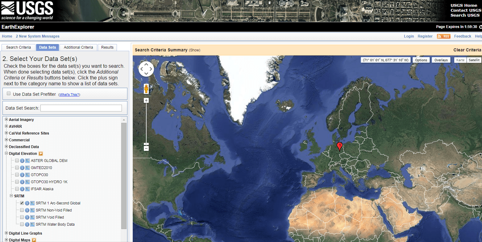 Earthexplorer. USGS Earth Explorer снимки. SRTM 1 Arc-second Global. SRTM результат. USGS регистрация.